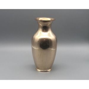 Solid Brass RIH Vase Vintage 9 inch
